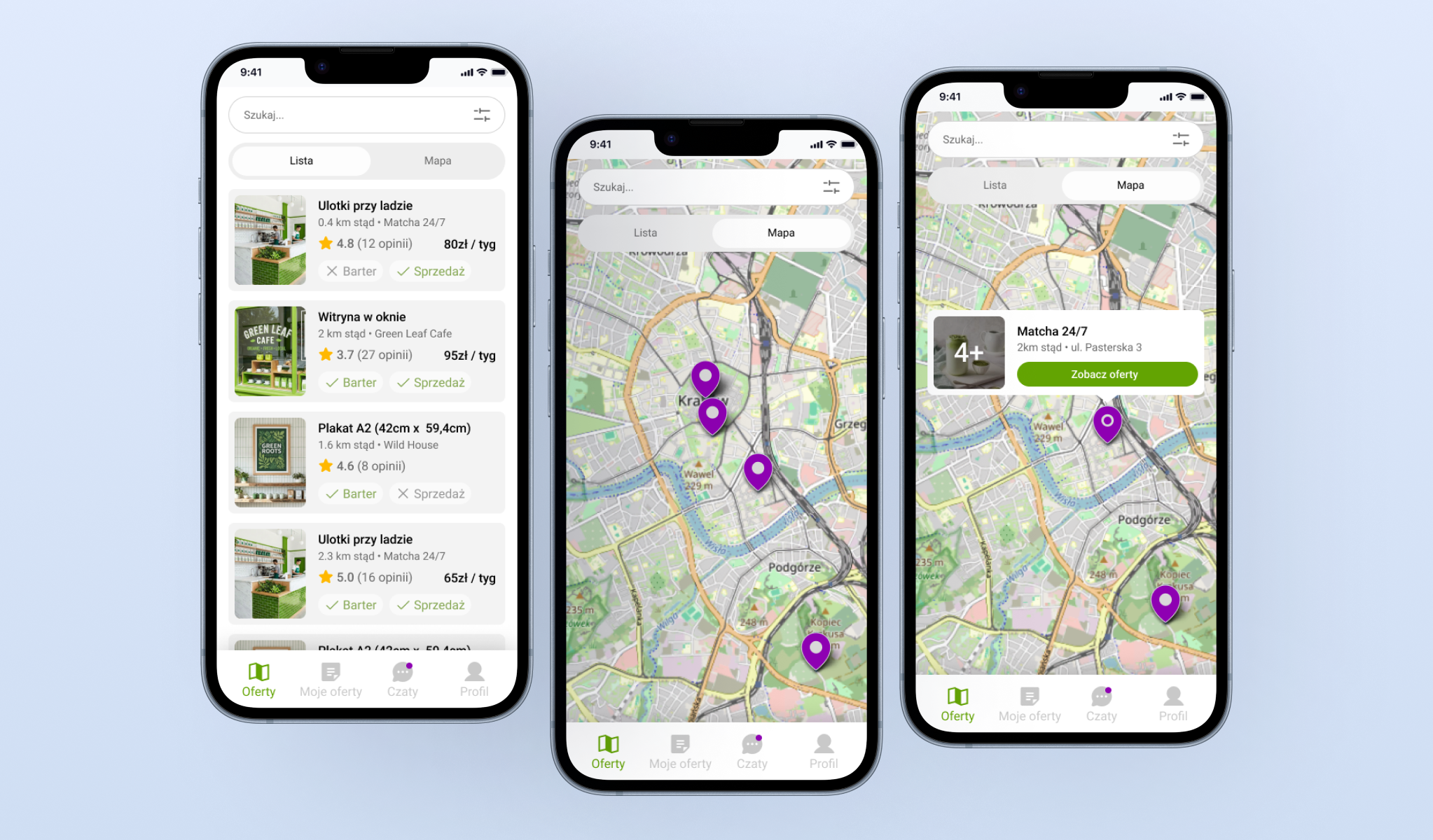UI of the ,,AdSwap" Mobile App