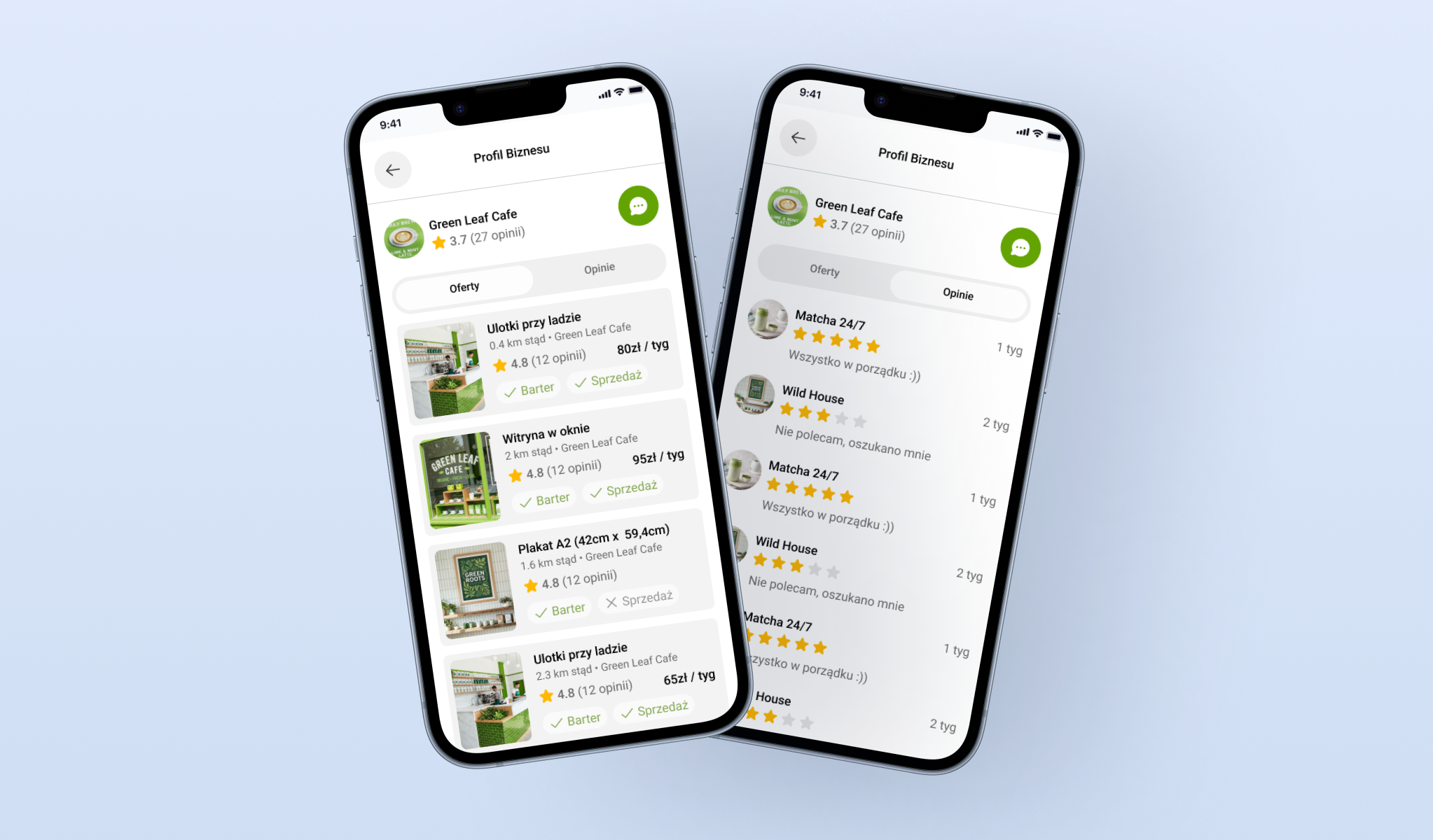UI of the ,,AdSwap" Mobile App