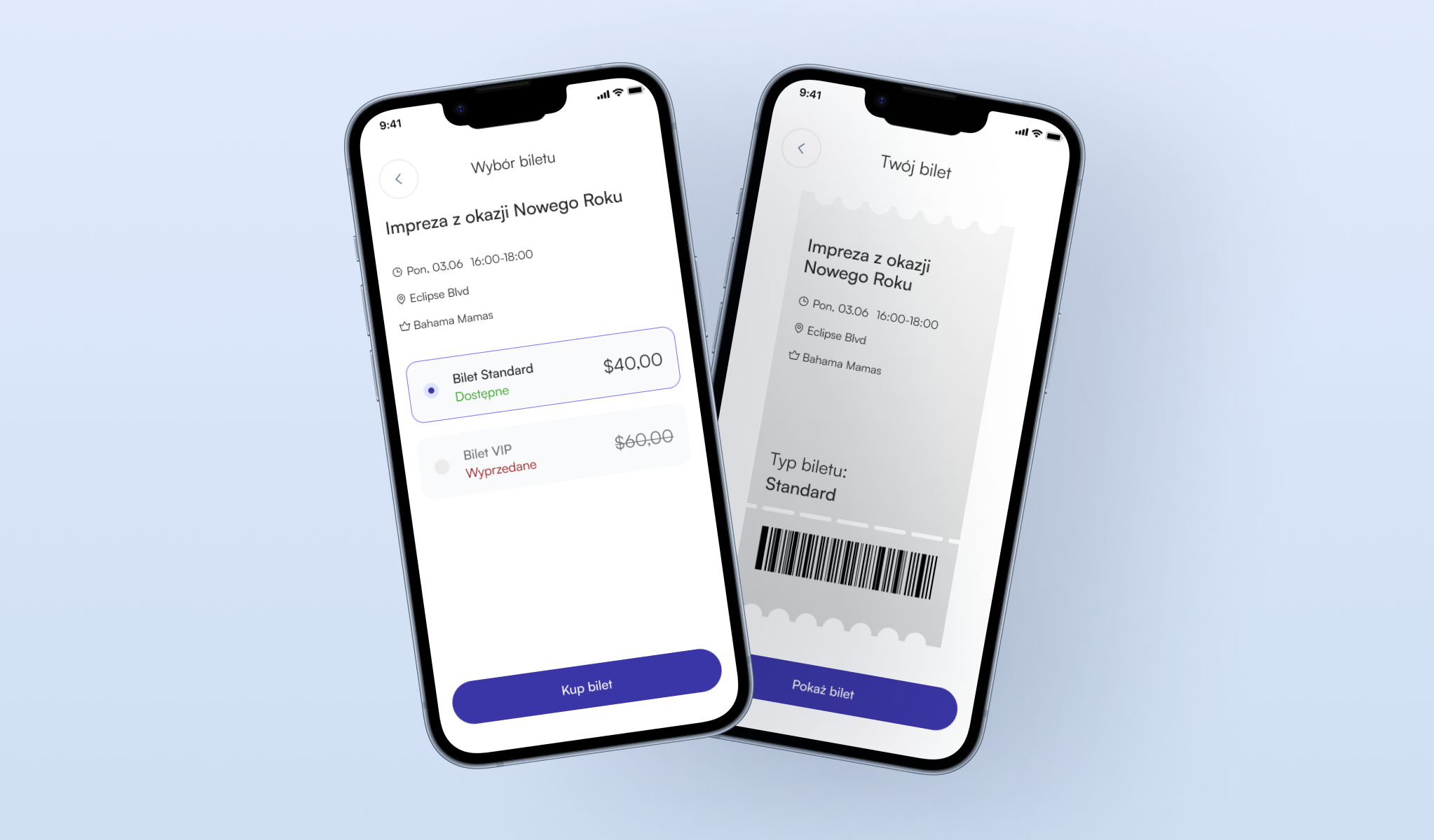 UI of the ,,FleaMarket" mobile app