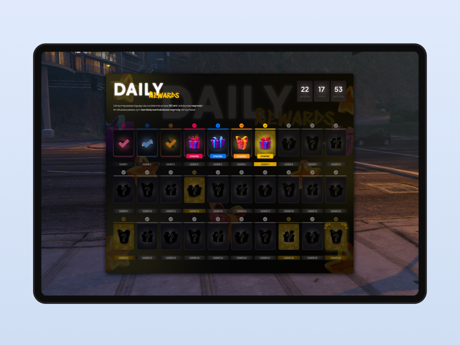 Cover of Daily Rewards UI