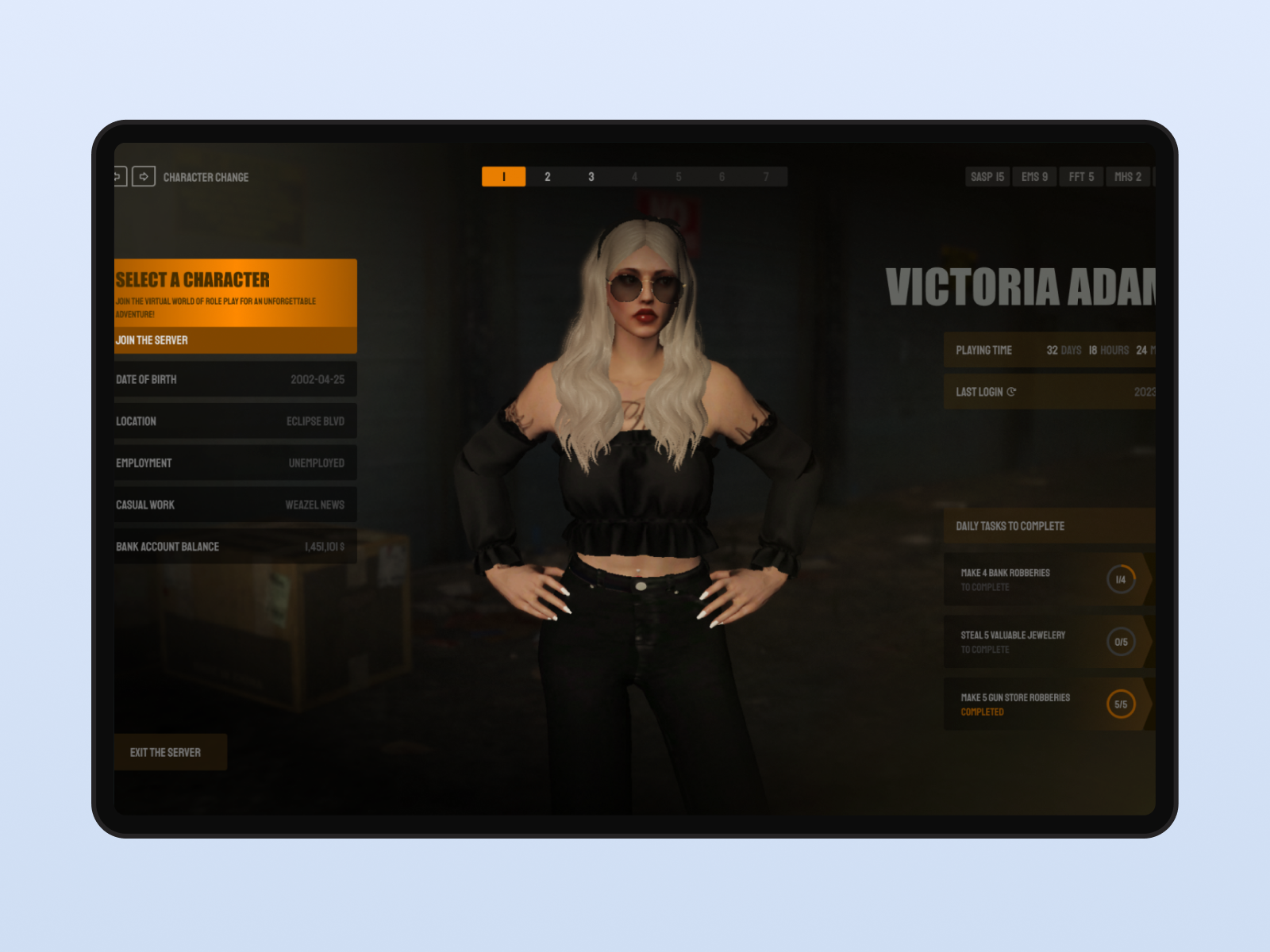 Cover of GTA V lobby screen