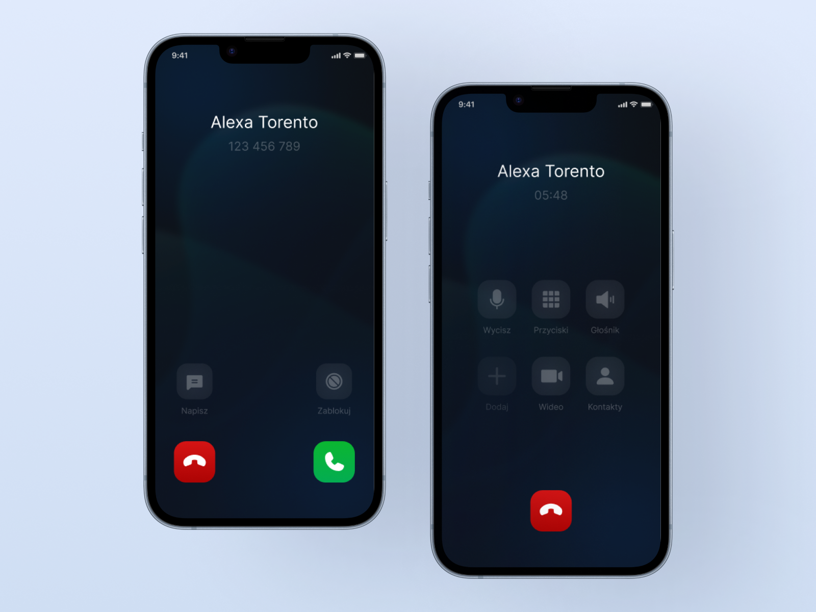 UI of mobile phone system