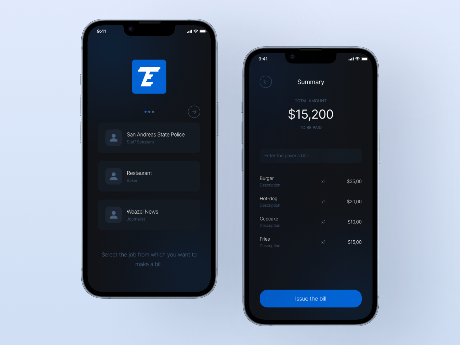 Cover of the terminal mobile app